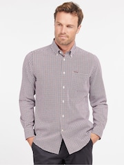Barbour® Red Padshaw Gingham Check 100% Cotton Shirt - Image 4 of 4