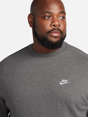 Nike Charcoal Club Crew Sweatshirt - Image 11 of 15