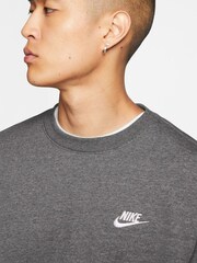 Nike Charcoal Club Crew Sweatshirt - Image 3 of 15