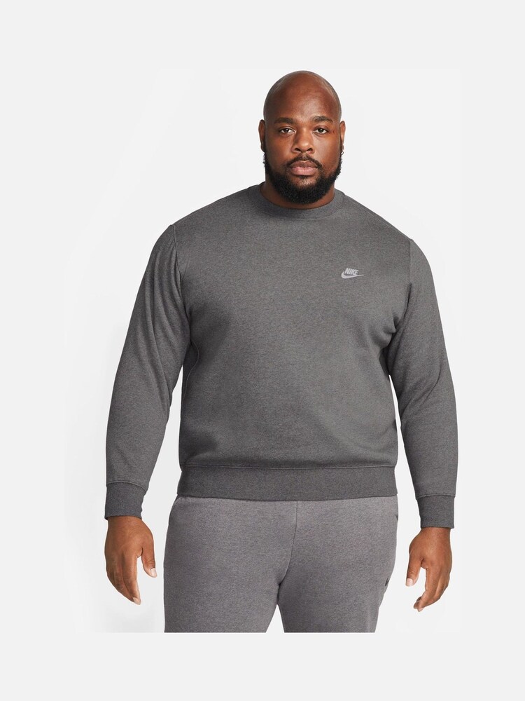 Buy Nike Charcoal Club Crew Sweatshirt from Next Luxembourg