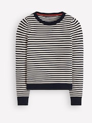 Boden Blue Stitch Detail Jumper - Image 6 of 7