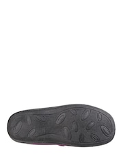 Fleet & Foster Purple Capa Touch Fastening Memory Foam Slippers - Image 4 of 5