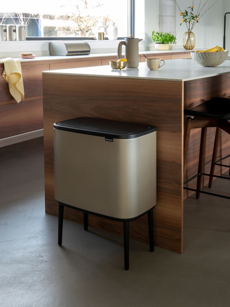 Brabantia Champagne Bo 3 x 11L Touch Bin - Image 1 of 6