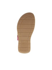 Pavers Pink Touch Fasten Buckled Toe Post Sandals - Image 6 of 6