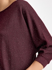 Phase Eight Red Sequin Cristine Knit Jumper - Image 4 of 4