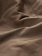Fawn Brown Longline Shower Resistant Cotton Blend Padded Parka - Image 10 of 12