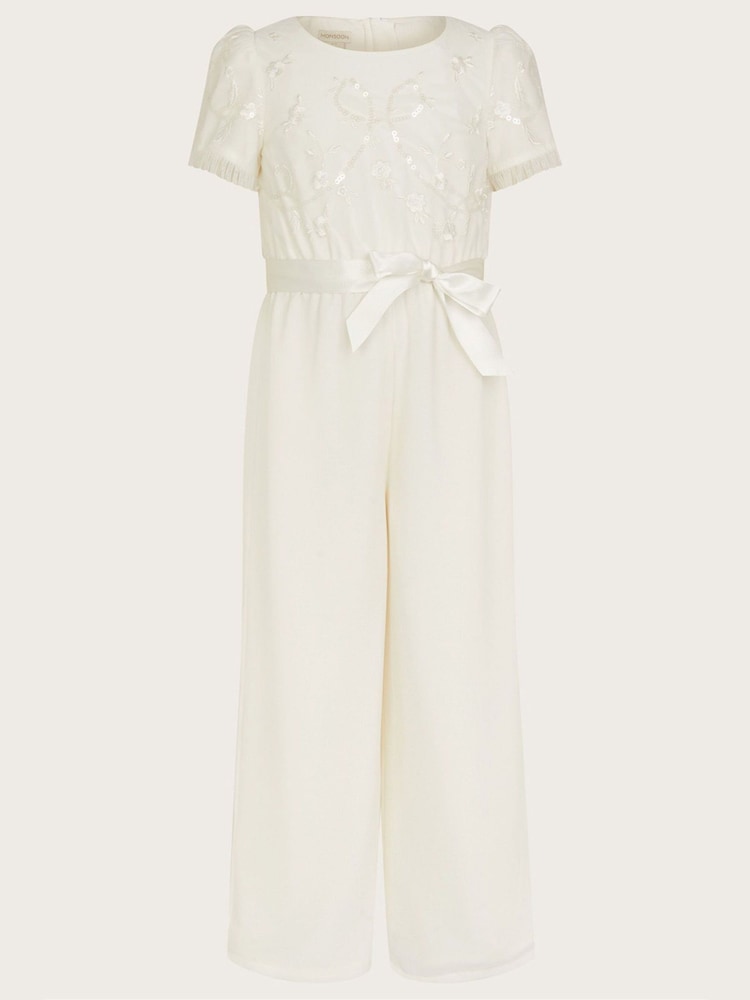 Monsoon Natural Tula Bridesmaid Jumpsuit - Image 1 of 3
