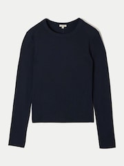Jigsaw Blue Long Sleeve Fine Cotton Baby T-Shirt - Image 6 of 6
