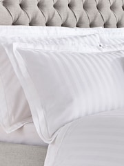 Laura Ashley Set of 2 White Shalford 400 Thread Count 100% Cotton Pillowcases - Image 1 of 3