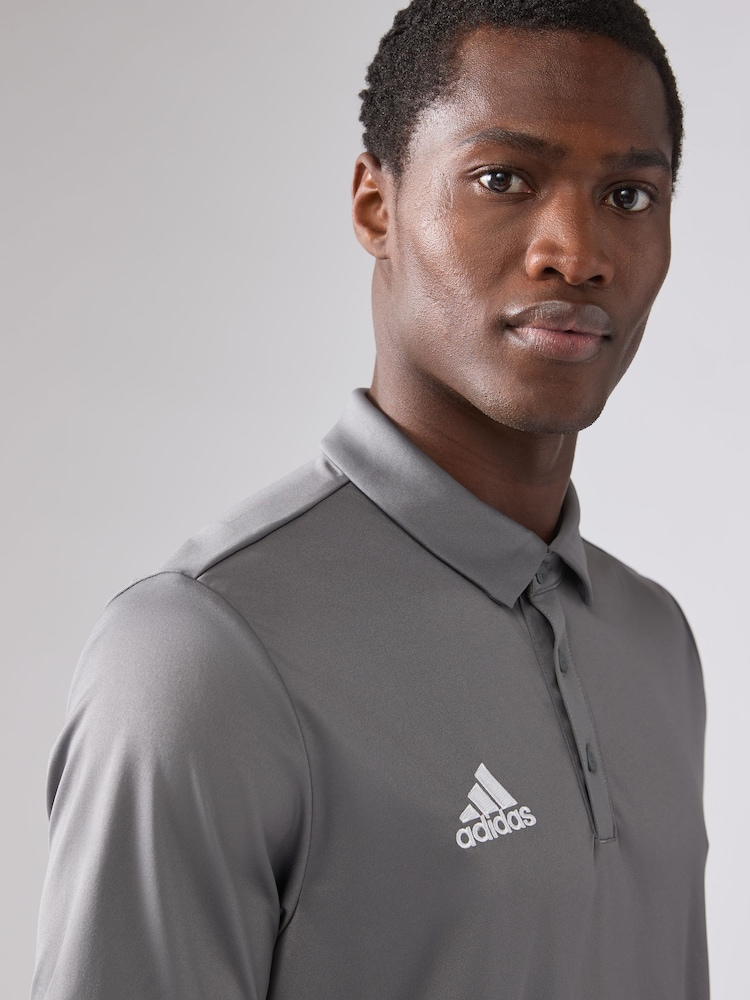 adidas Grey Entrada 22 Polo Shirt - Image 3 of 5