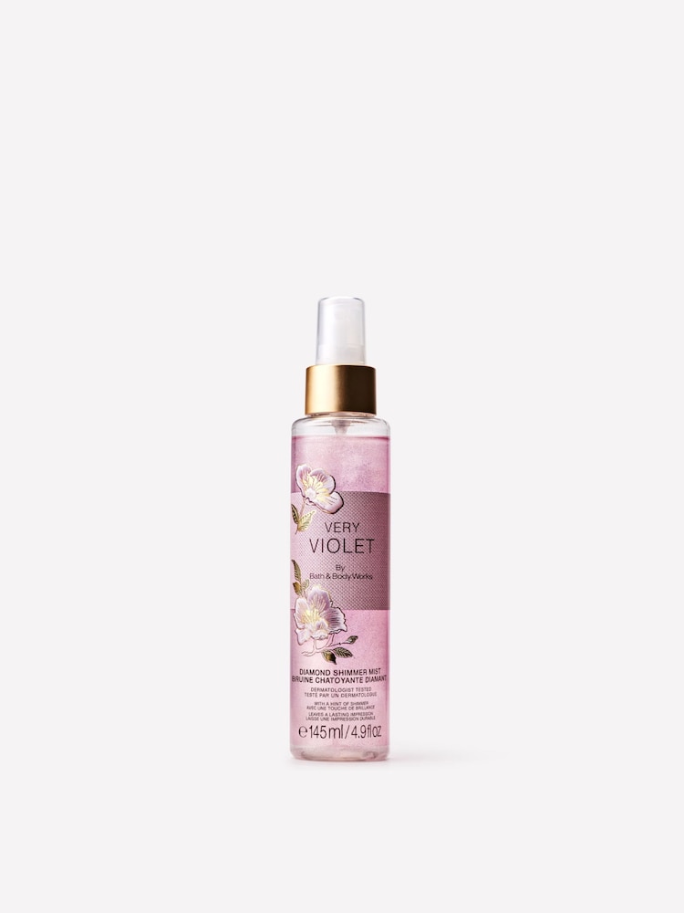 Bath & Body Works Very Violet Diamond Shimmer Mist 145ml - Image 1 of 1 Bath & Body Works Very Violet Diamond Shimmer Mist 145ml - Image 1 of 1