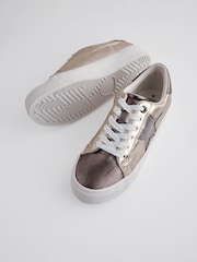 Metallic Forever Comfort® Patent Chunky Star Lace-Up Trainers - Image 3 of 6