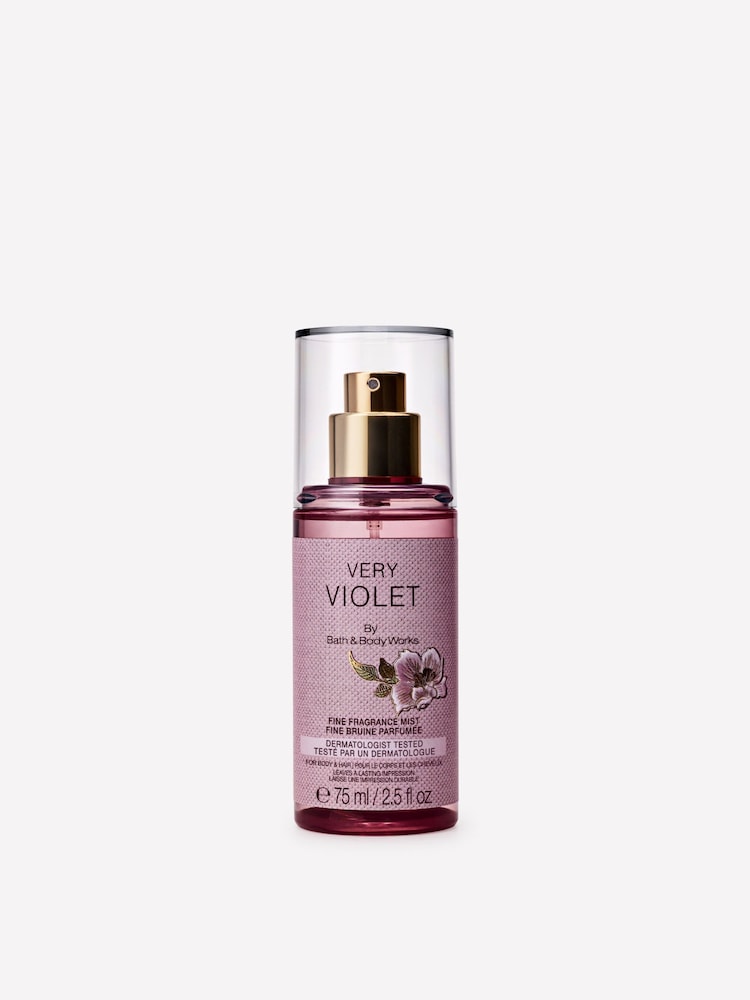 Bath & Body Works Very Violet Travel Size Fine Fragrance Mist 75ml - Image 1 of 1 Bath & Body Works Very Violet Travel Size Fine Fragrance Mist 75ml - Image 1 of 1