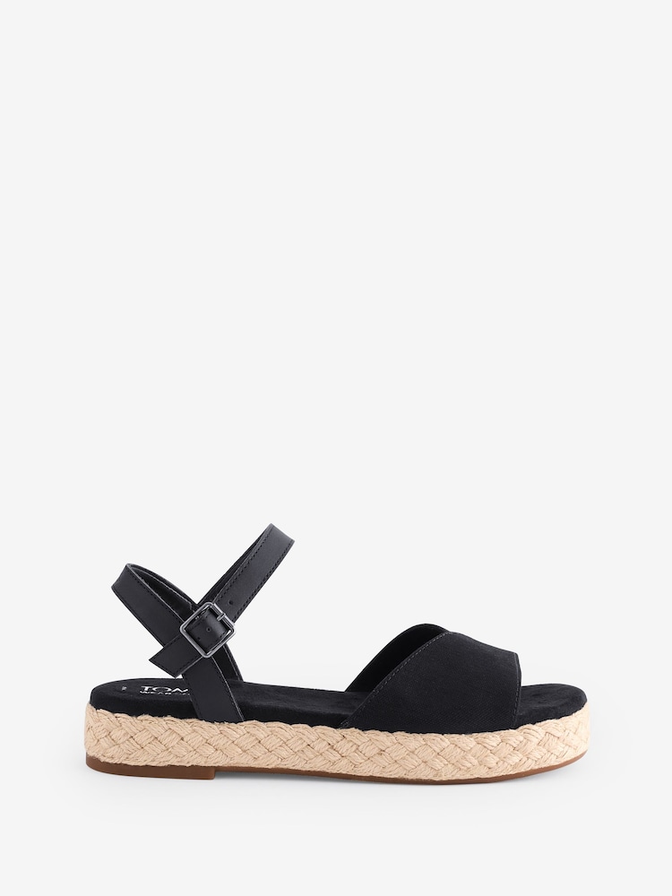 Schwarz - TOMS Abby Geflochtene Sandalen - Bild 2 von 6