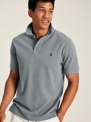 Joules Woody Grey Cotton Polo Shirt - Image 1 of 6