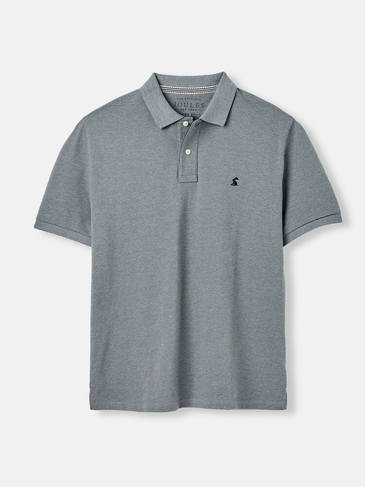 Joules Woody Grey Cotton Polo Shirt - Image 6 of 6