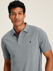 Joules Woody Grey Cotton Polo Shirt - Image 8 of 10