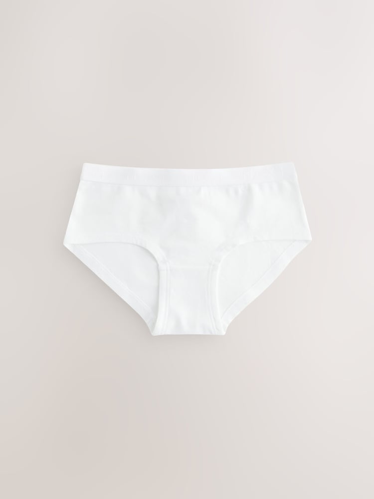White/Charcoal Grey/Oatmeal Hipster Briefs 5 Pack (2-16yrs) - Image 4 of 8