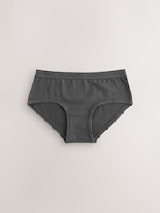 Valkoinen/Charcoal Grey/Vaaleanruskea - Hipster Lyhyet alushousut 5 Pack (2-16v.) - Kuva 7 / 8
