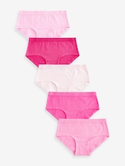 Pink Hipster Briefs 5 Pack (2-16yrs) - Image 1 of 8