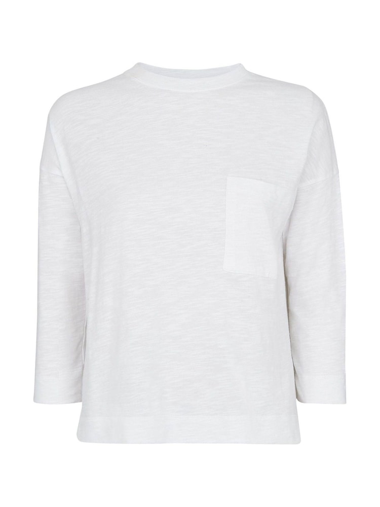 Whistles White 100% Cotton Top - Image 3 of 3
