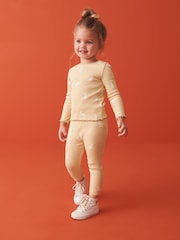 Yellow Bunny Cotton Rich Long Sleeve Rib T-Shirt (3mths-7yrs) - Image 2 of 8