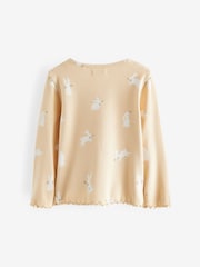 Yellow Bunny Cotton Rich Long Sleeve Rib T-Shirt (3mths-7yrs) - Image 7 of 8