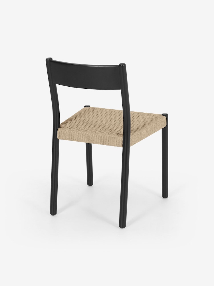 MADE.COM Set of 2 Black Rhye Dining Chair - Image 3 of 4