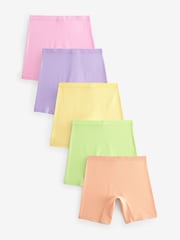 Multi Pastel Stampy Long Leg Short Briefs 5 Pack (2-16yrs) - Image 1 of 9