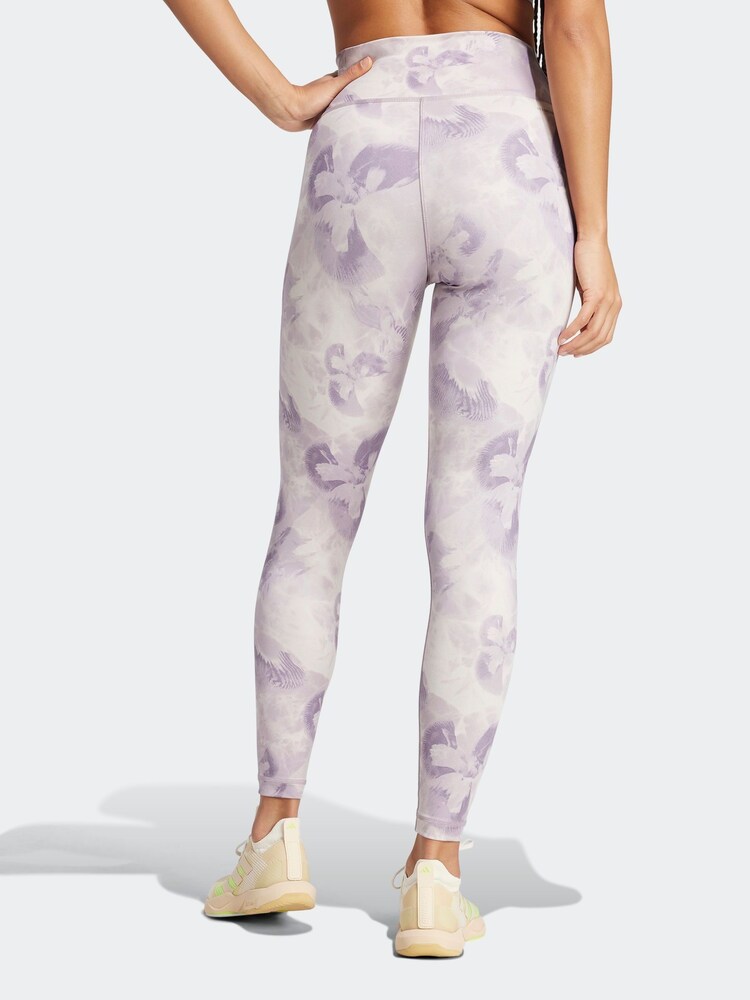 adidas Pink Train Essential Tie Dye Leggings - Image 2 of 5