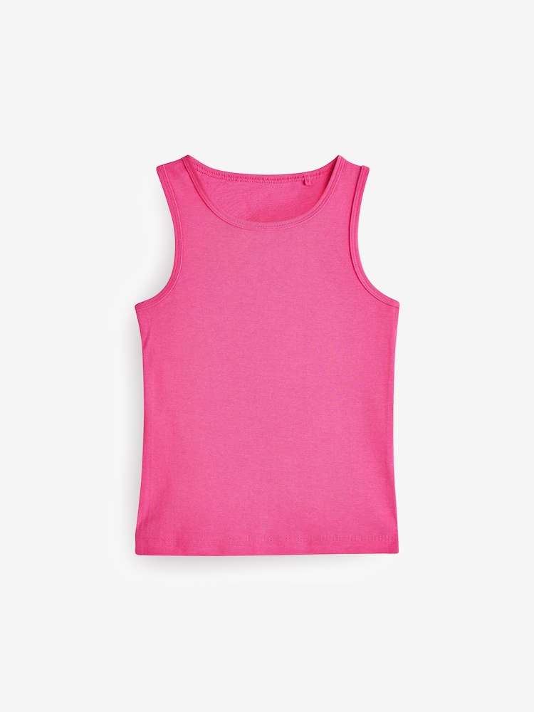Bright Pink Vests 5 Pack (1.5-16yrs) - Image 6 of 8
