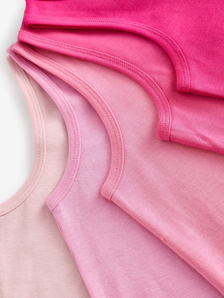 Bright Pink Vests 5 Pack (1.5-16yrs) - Image 8 of 8