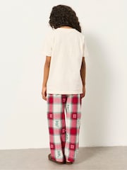 FatFace Shelter Kids Ivory Matching Family Christmas Mouse Pyjama Set (3-12yrs) - Image 2 of 9