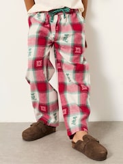FatFace Shelter Kids Ivory Matching Family Christmas Mouse Pyjama Set (3-12yrs) - Image 7 of 9