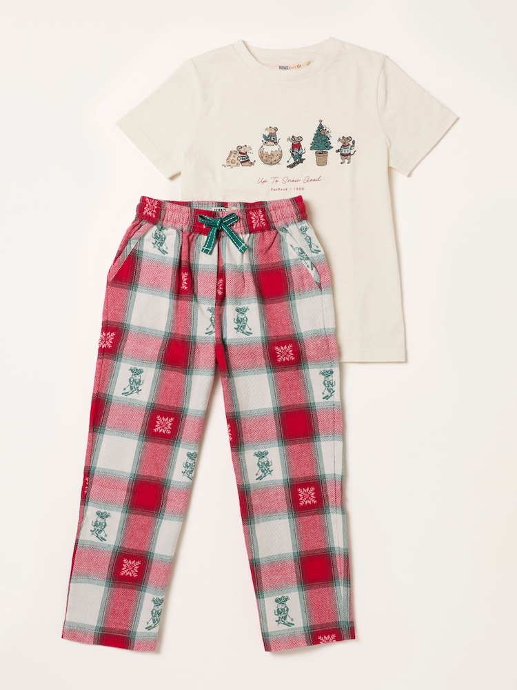 FatFace Shelter Kids Ivory Matching Family Christmas Mouse Pyjama Set (3-12yrs) - Image 9 of 9 FatFace Shelter Kids Ivory Matching Family Christmas Mouse Pyjama Set (3-12yrs) - Image 9 of 9