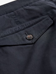 Marineblau/blau - Premium Gewaschene Stretch Chinos Hose in schmaler Passform​​​​​​​ - Bild 10 von 11