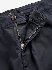 Marineblau/blau - Premium Gewaschene Stretch Chinos Hose in schmaler Passform​​​​​​​ - Bild 8 von 11