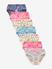 Pink/Blue Unicorn Character Briefs 7 Pack (1.5-12yrs) - Image 1 of 10