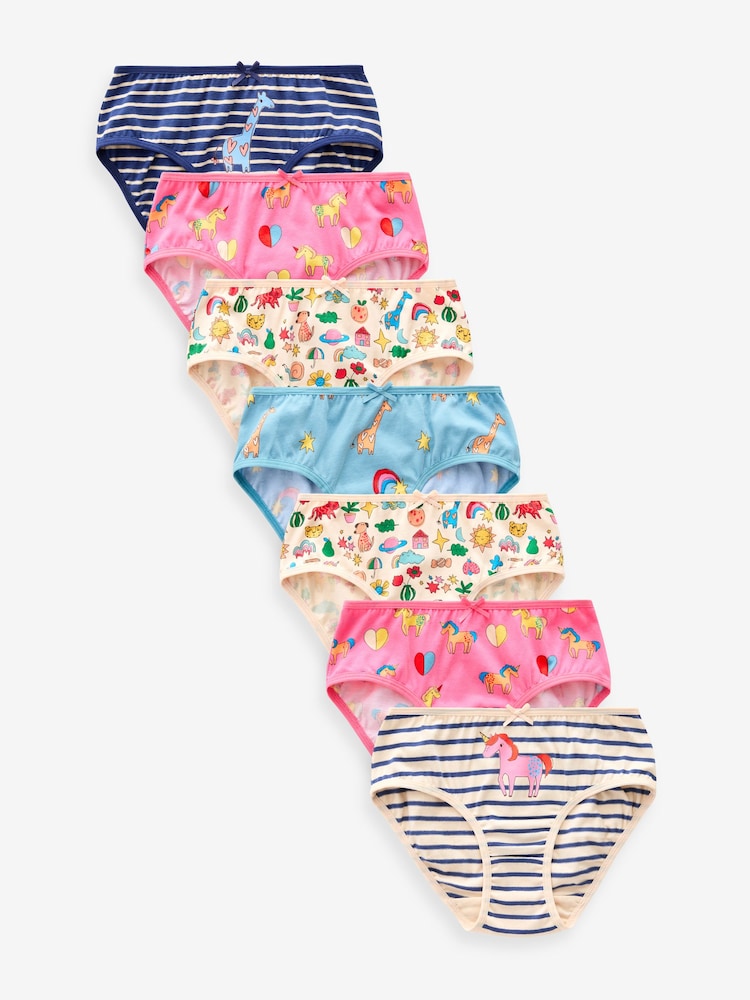 Pink/Blau - Einhorn-Character-Slips 7er-Pack (1.5-12Jahre) - Bild 1 von 10 Pink/Blau - Einhorn-Character-Slips 7er-Pack (1.5-12Jahre) - Bild 1 von 10