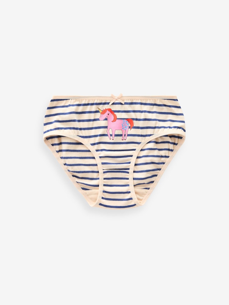 Pink/Blue Unicorn Character Briefs 7 Pack (1.5-12yrs) - Image 2 of 10