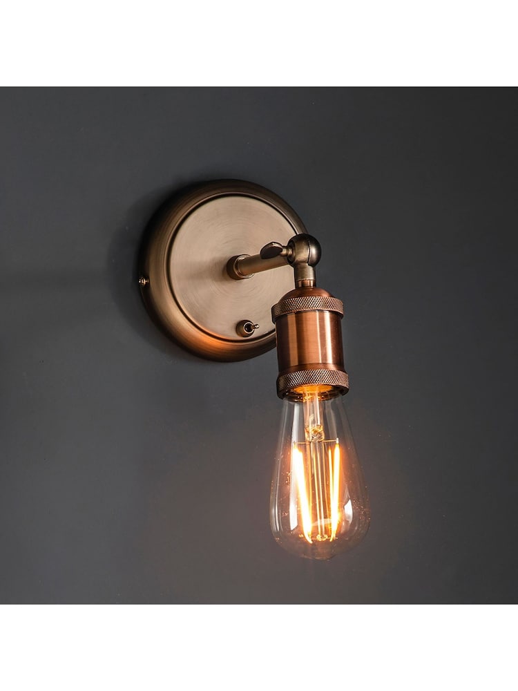 Gallery Home Pewter Grey Halsy Wall Light - Image 1 of 3