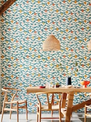 Scion Blue Padukka Tulip 10.05M Wallpaper - Image 2 of 4