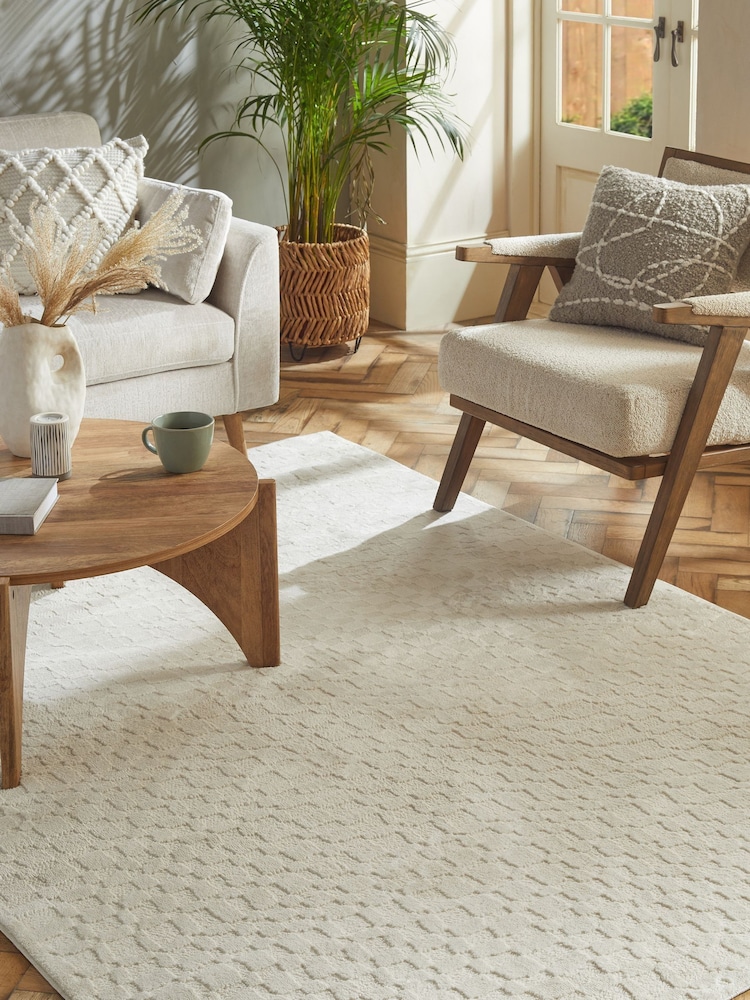 Natural Ingrid Textured Rug - Image 1 of 6