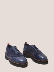 White Stuff Chunky Leather Lace-Up Brogues - Image 2 of 4