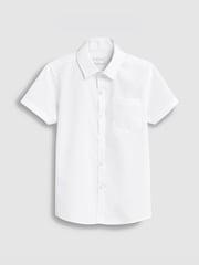 White 5 Pack Short Sleeve Shirts (3-17yrs) - Image 3 of 5