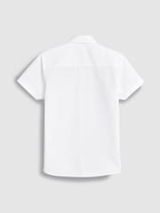 White 5 Pack Short Sleeve Shirts (3-17yrs) - Image 4 of 5
