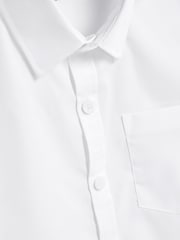 White 5 Pack Short Sleeve Shirts (3-17yrs) - Image 5 of 5