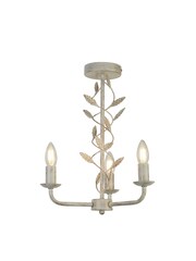 Searchlight Brass Aconite Metal Leaf Ceiling Light - Image 2 of 4