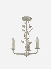 Searchlight Brass Aconite Metal Leaf Ceiling Light - Image 3 of 4