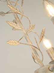 Searchlight Brass Aconite Metal Leaf Ceiling Light - Image 4 of 4